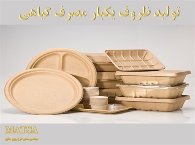 طرح توجیهی ظروف یکبار مصرف گیاهی