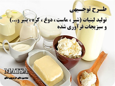 طرح توجیهی لبنیات